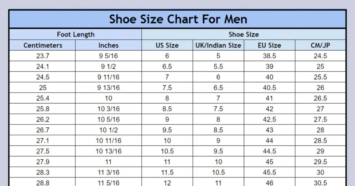 US Shoe Size Calculator